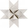 Bandes étoiles - rouge - blanc - Ø18 cm - 40 bandes