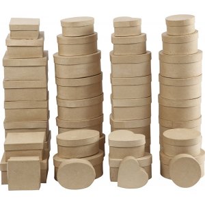 Cendres - papier mâché - 72 pcs Cendres - papier mâché - 72 pcs