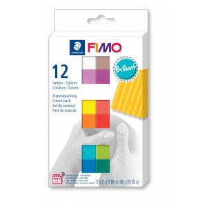 Modèle Fimo Soft Set 12x1/2 - Brillant Modèle Fimo Soft Set 12x1/2 - Brillant