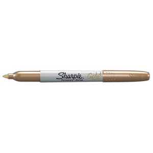 Fiber Pen Sharpie - Marqueur permanent fin - Or métallique Fiber Pen Sharpie - Marqueur permanent fin - Or métallique