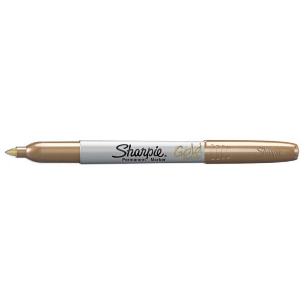 Fiber Pen Sharpie - Marqueur permanent fin - Or mtallique