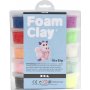 Foam Clay - couleurs mlanges - paillettes - 10 x 35 g