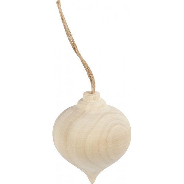 Goutte en bois - 5,5 cm