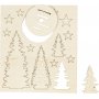 Figurines en bois  faire soi-mme - Sapins de Nol