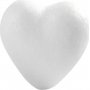Coeurs en polystyrne - blanc - H6 cm - 50 pcs