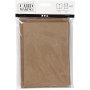 Carte postale avec enveloppe - naturel - 10,5 x 15 cm - 10 pcs