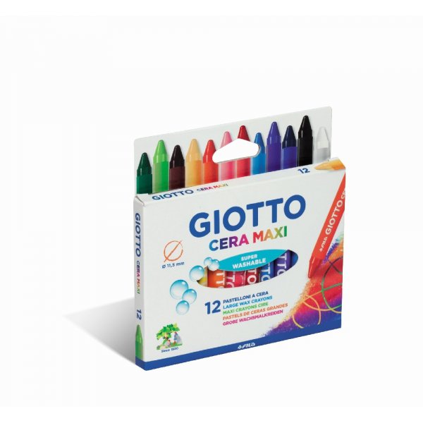 Crayons de cire Giotto Cera Maxi - paquet de 12
