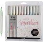 Marqueurs de croquis - couleurs pastel - 12 pcs