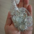 Image client Boules de verre scintillantes 18 - 20 mm - transparentes 100 g / 20 pcs.