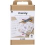 DIY Kit Draw - couleurs pastel - Figures mixtes