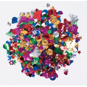 Mélange de paillettes motif naturel 50 grammes Mélange de paillettes motif naturel 50 grammes