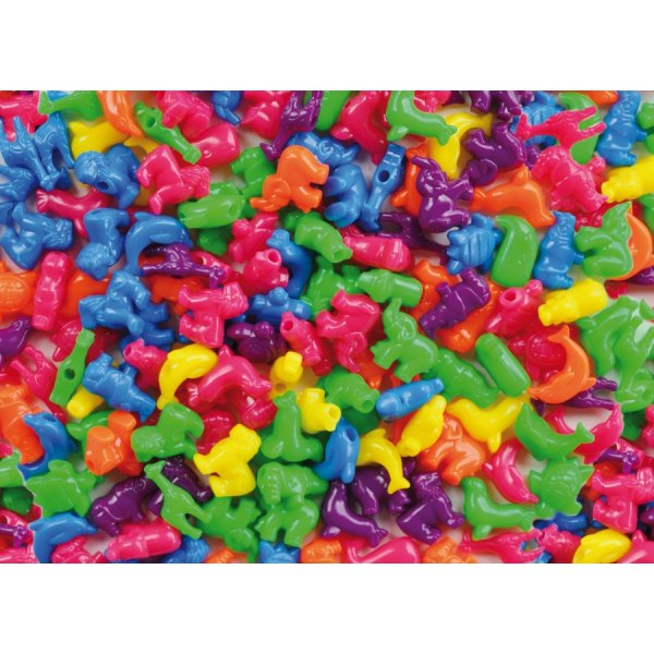 Animaux en perles en plastique
