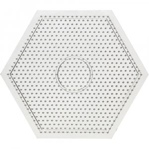 Carreaux de perles - Transparent - Hexagonal - 15x15 cm - 1 pce Carreaux de perles - Transparent - Hexagonal - 15x15 cm - 1 pce