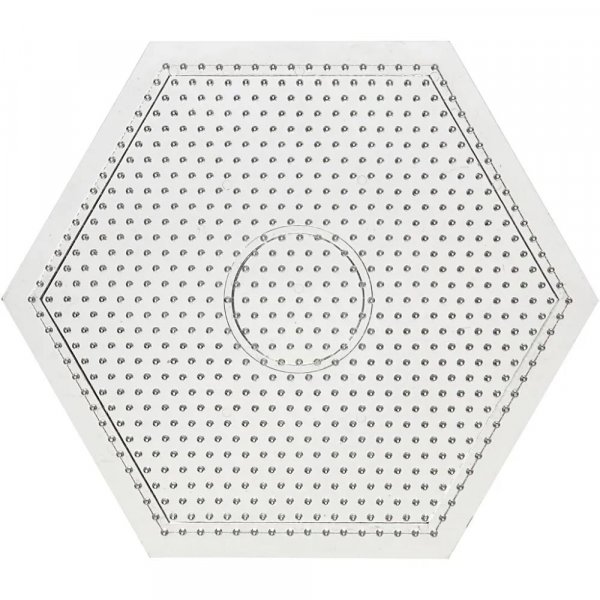 Carreaux de perles - Transparent - Hexagonal - 15x15 cm - 1 pce
