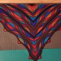 Image client Fil Viking Nordlys 100g - Bleu/rouille/rouge (949)