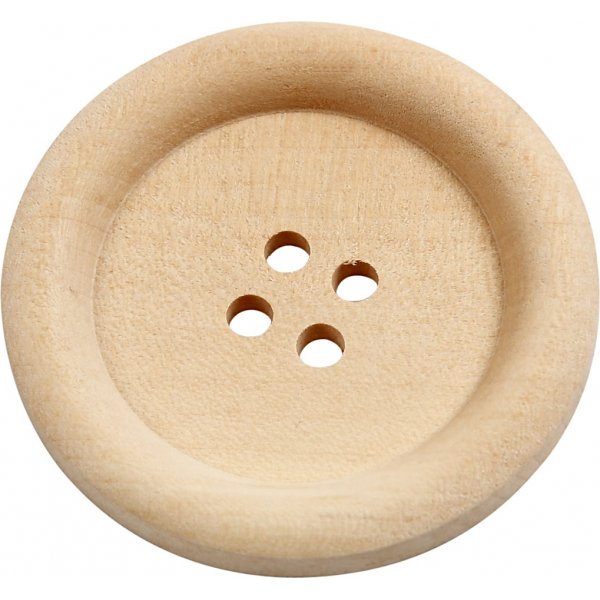 Boutons en bois Ø35 - 10 pcs Boutons en bois Ø35 - 10 pcs
