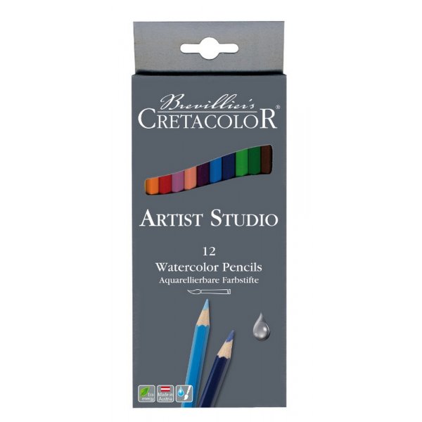 Set de crayons aquarelle Cretacolor Artist Studio Line - 12 crayons
