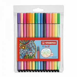 Stylos à fibres Pen 68 - paquet de 15 Stylos à fibres Pen 68 - paquet de 15