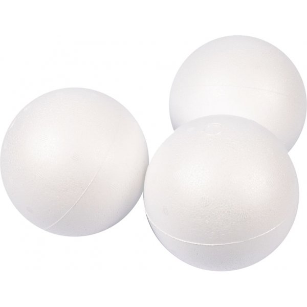 Boules en polystyrène - blanc - Ø10 cm - 25 pcs Boules en polystyrène - blanc - Ø10 cm - 25 pcs