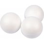 Boules en polystyrne - blanc - 10 cm - 25 pcs