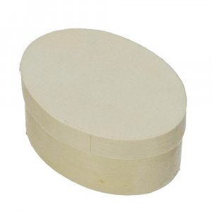 Caisse en contreplaqué ø 75 x 55 mm H 30 mm - ovale non traité Caisse en contreplaqué ø 75 x 55 mm H 30 mm - ovale non traité