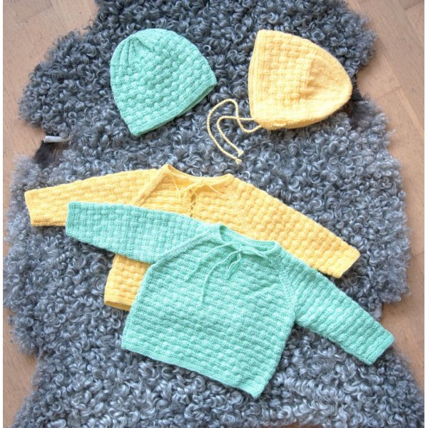 Patron tricot - Pull, bonnet et bonnet