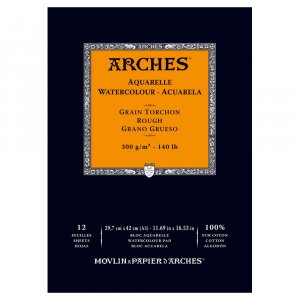Bloc aquarelle collé Rough Grove Arches 300g Bloc aquarelle collé Rough Grove Arches 300g
