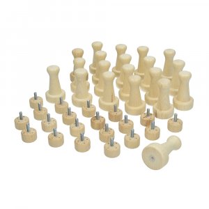 Manche en bois pour 4 aiguilles à feutrer - paquet de 20 - 2 pièces non assemblées Manche en bois pour 4 aiguilles à feutrer - paquet de 20 - 2 pièces non assemblées