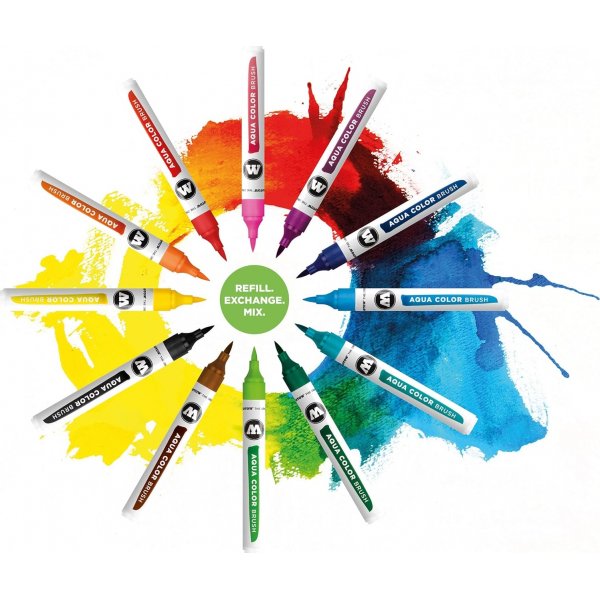 Marqueurs aquarelle Molotow Aqua Color Brush