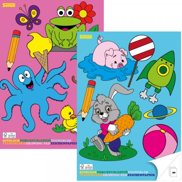 Bloc à dessin A4 Sense - 30 feuilles Bloc à dessin A4 Sense - 30 feuilles
