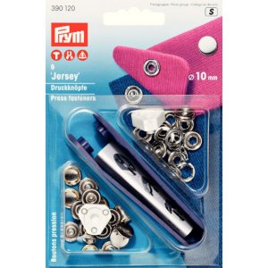 Bouton poussoir à rivet JERSEY laiton dessus lisse couleur argent 10 mm 9 pcs Bouton poussoir à rivet JERSEY laiton dessus lisse couleur argent 10 mm 9 pcs