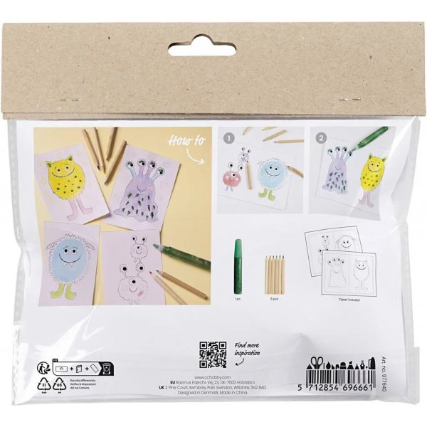 Mini kit de coloriage DIY, Monstre Mini kit de coloriage DIY, Monstre