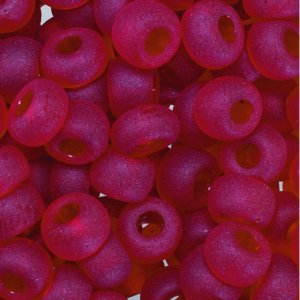 Perles rocaille ø 5,5 mm - rouge 17 g mat transparent Perles rocaille ø 5,5 mm - rouge 17 g mat transparent