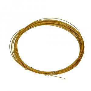 Fil à bijoux 0,40 mm - doré 4 m gaine nylon Fil à bijoux 0,40 mm - doré 4 m gaine nylon