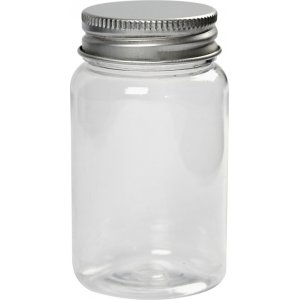 Pot en plastique avec couvercle - 100 ml - 10 pcs Pot en plastique avec couvercle - 100 ml - 10 pcs