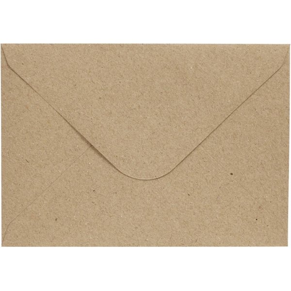 Enveloppe - naturel - 11,5 x 16 cm - 10 pcs Enveloppe - naturel - 11,5 x 16 cm - 10 pcs