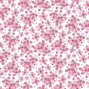 Tissu ciré textile Cécile rose - 106 Tissu ciré textile Cécile rose - 106