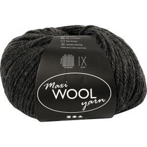 Fil de laine - mélange gris foncé - 100 g Fil de laine - mélange gris foncé - 100 g