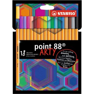 Feutres fins Point 88 Arty - paquet de 18 Feutres fins Point 88 Arty - paquet de 18
