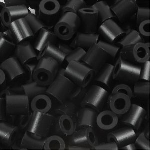 Perles tube - noir (32220) - moyen - 1100 pcs Perles tube - noir (32220) - moyen - 1100 pcs