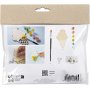 Mini Kit DIY Peinture, couleurs mlanges, Cne en verre
