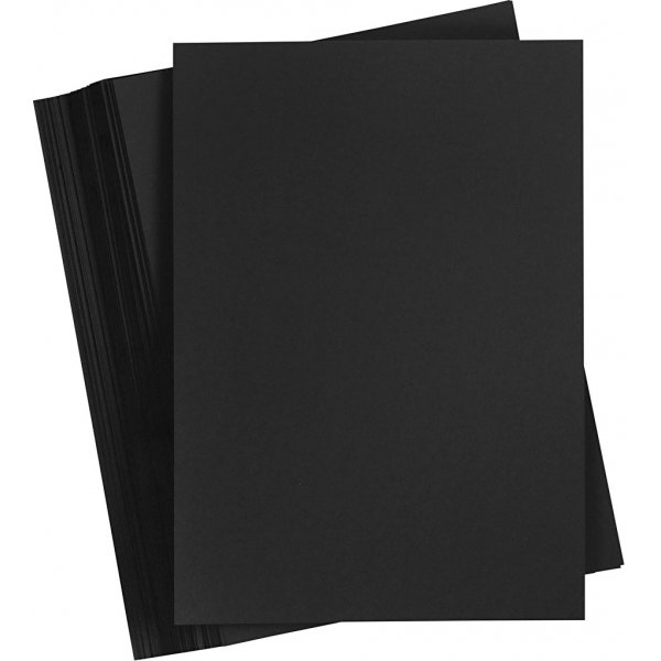Carton coloré - noir - A4 - 180 g - 100 feuilles Carton coloré - noir - A4 - 180 g - 100 feuilles