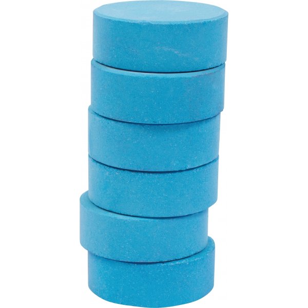 Rondelles de couleur 44 mm - bleu - 6 pcs