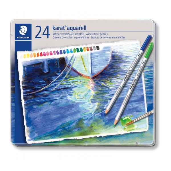 Crayons aquarelle Karat - 24 couleurs