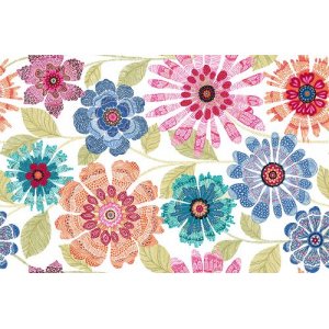 Fleurs de Mandala en tissu ciré Fleurs de Mandala en tissu ciré
