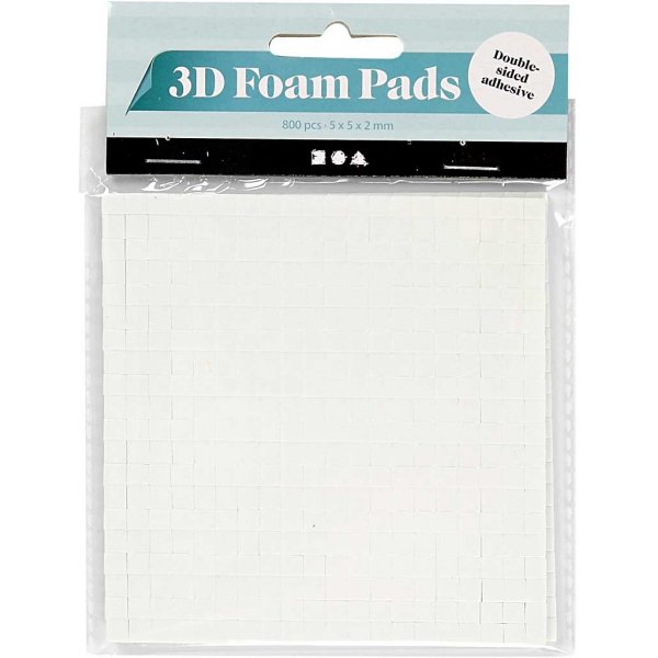 Patins de fixation 3D - blanc - 2 x 400 pcs Patins de fixation 3D - blanc - 2 x 400 pcs