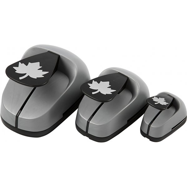 Poinons couche sur couche - Feuille d'rable - 3 pcs