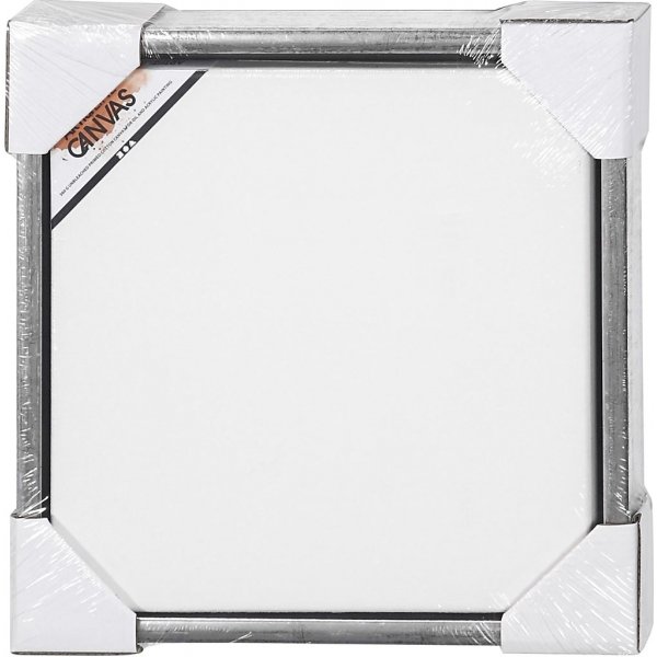 ArtistLine Toile avec cadre - argent antique/blanc - 34x34 cm