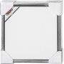 ArtistLine Toile avec cadre - argent antique/blanc - 34x34 cm