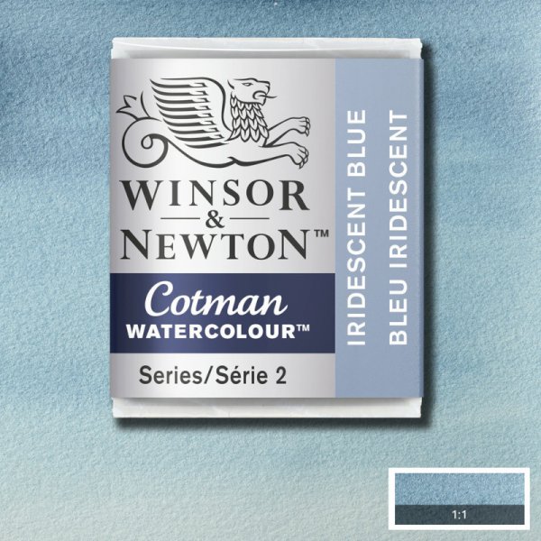Peinture aquarelle - Cotman - 1/2 tasse - Bleu iris
